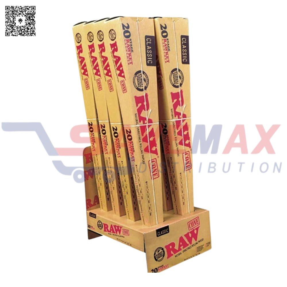 S07752 RAW CLASSIC CONE 20 STAGE RAWKET 8CT - Image 1