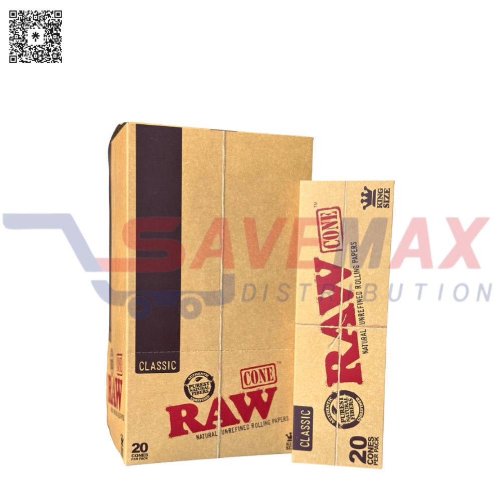 S08361 RAW CLASSIC CONE 1-1/4 12/20PK - Image 1