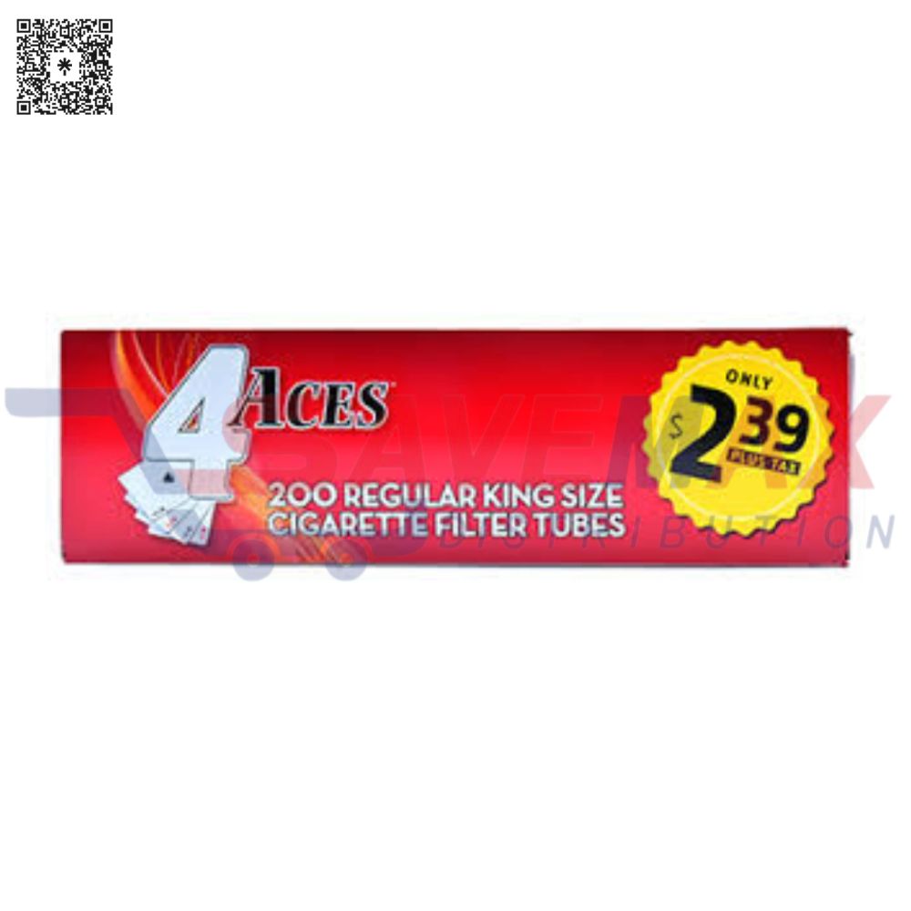 S09727 4 ACES TUBES REG KING SIZE 200CT PP2.39 - Image 1