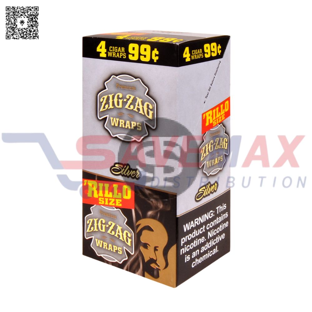 S10947 ZIG-ZAG RILLO SILVER 4PK NPP - Image 1