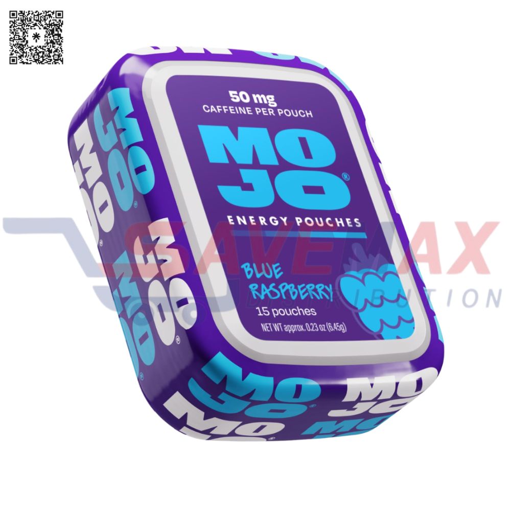 S11108 MOJO ENERGY BLUE RASPBERRY POUCH 5/50 MG - Image 1