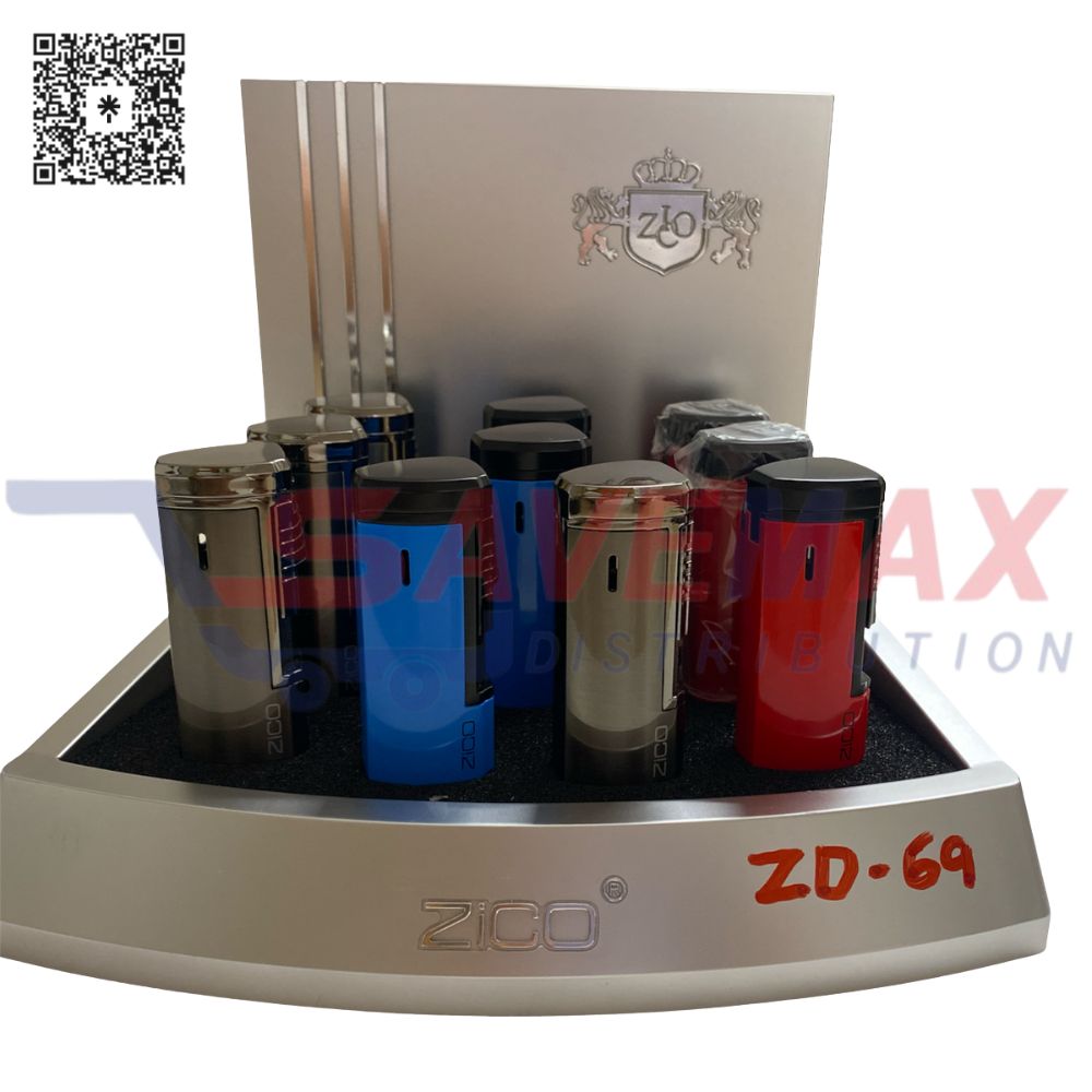 S11128 ZICO TORCH LIGHTER ZD-69 10CT - Image 1