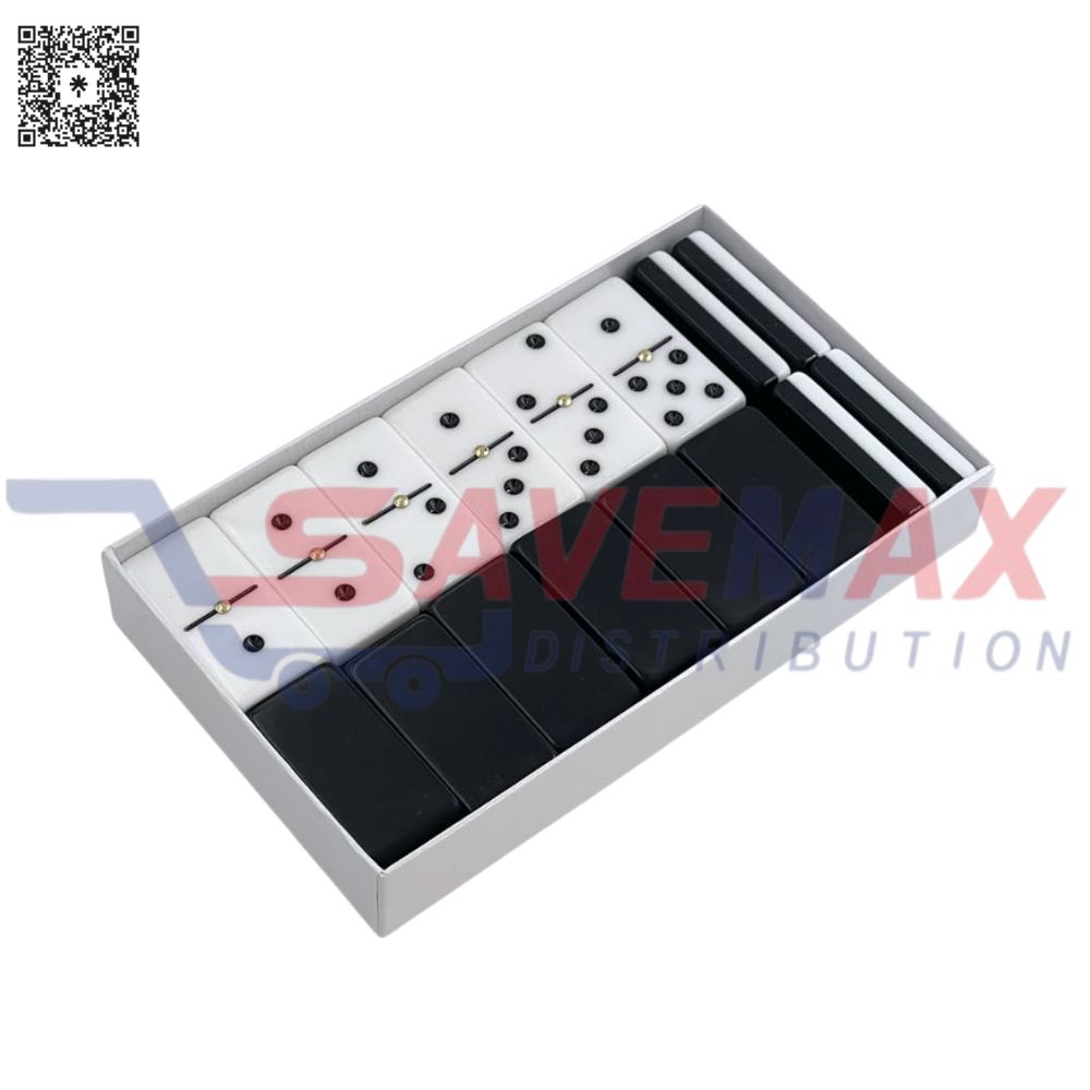 S11189 B & W JUMBO DOMINO - Image 1
