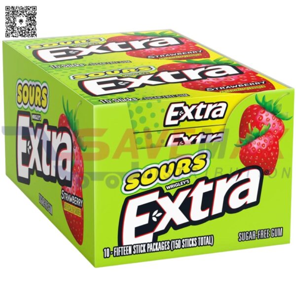 EXTRA SOURS STRAWBERRY 10CT/15ST
