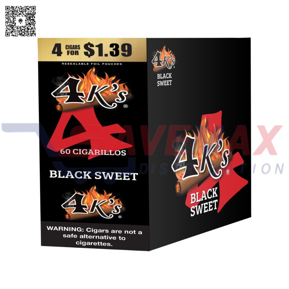 S11236 4K'S FOIL BLACK SWEET 15/4CT PP1.49 - Image 1