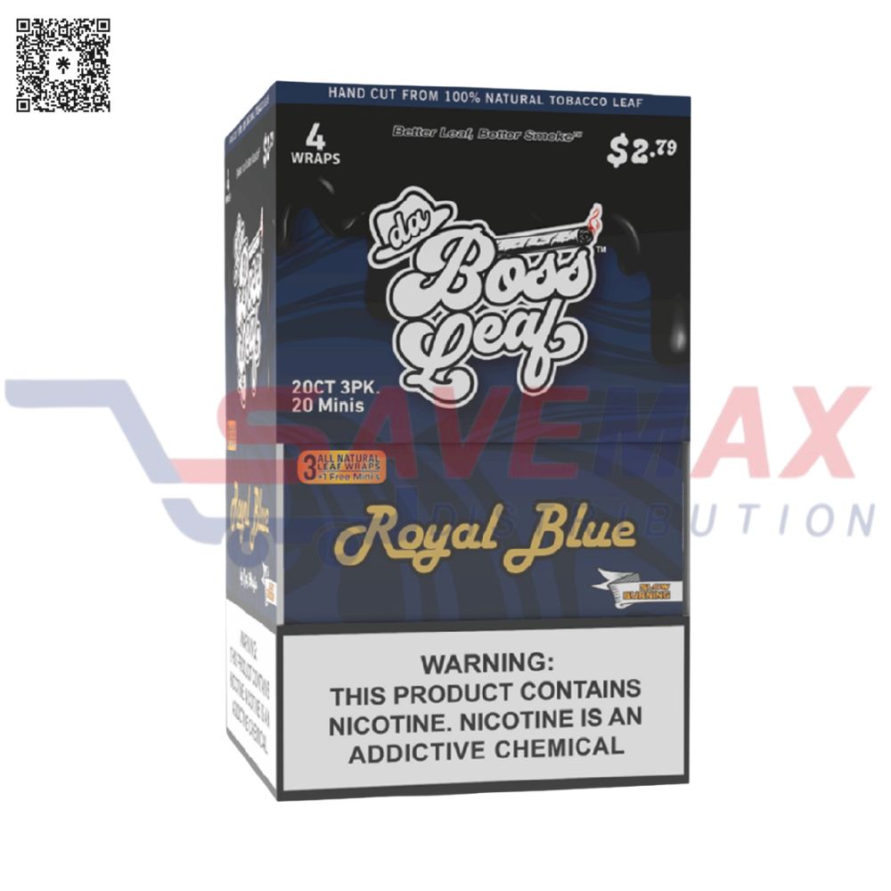 S11258 DA BOSS LEAF ROYAL BLUE 4/20CT PP2.79 - Image 1