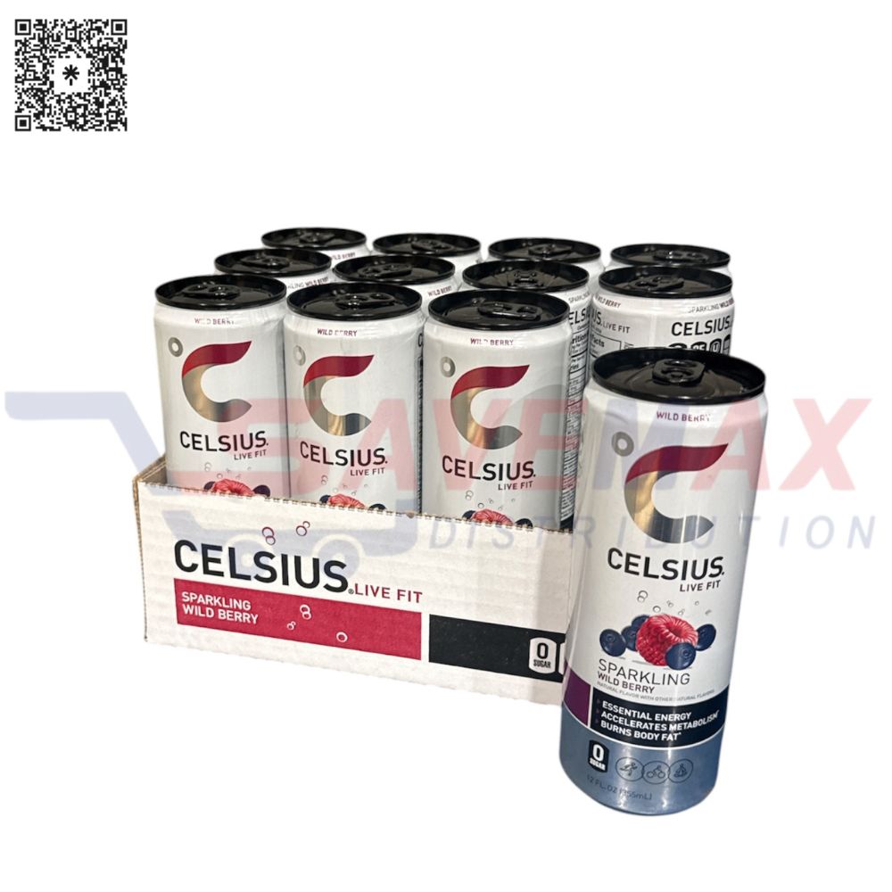 S11365 CELSIUS SPARKLING WILD BERRY 12/12OZ - Image 1