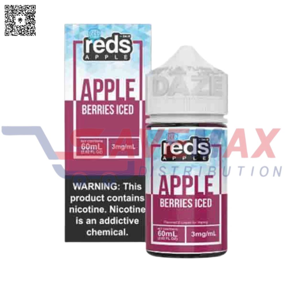 S00319 DAZE REDS ICED APPLE BERRIES 60ML 3MG - Image 1