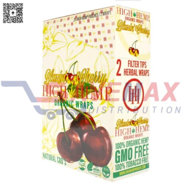 HIGH HEMP ORGANIC WRAP CHERRY 25 CT