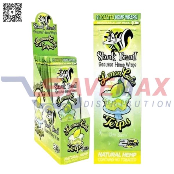 SKUNK HEMP WRAPS LEMON CAKE 25CT