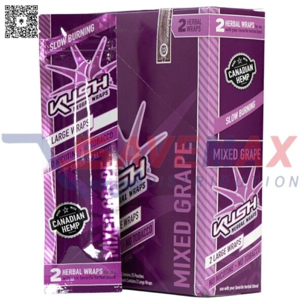 KUSH HERBAL WRAPS MIXED GRAPE 25/2PK