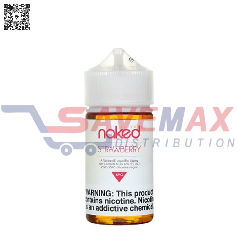 S03867 NAKED CREAM STRAWBERRY 60ML 6MG - Image 1