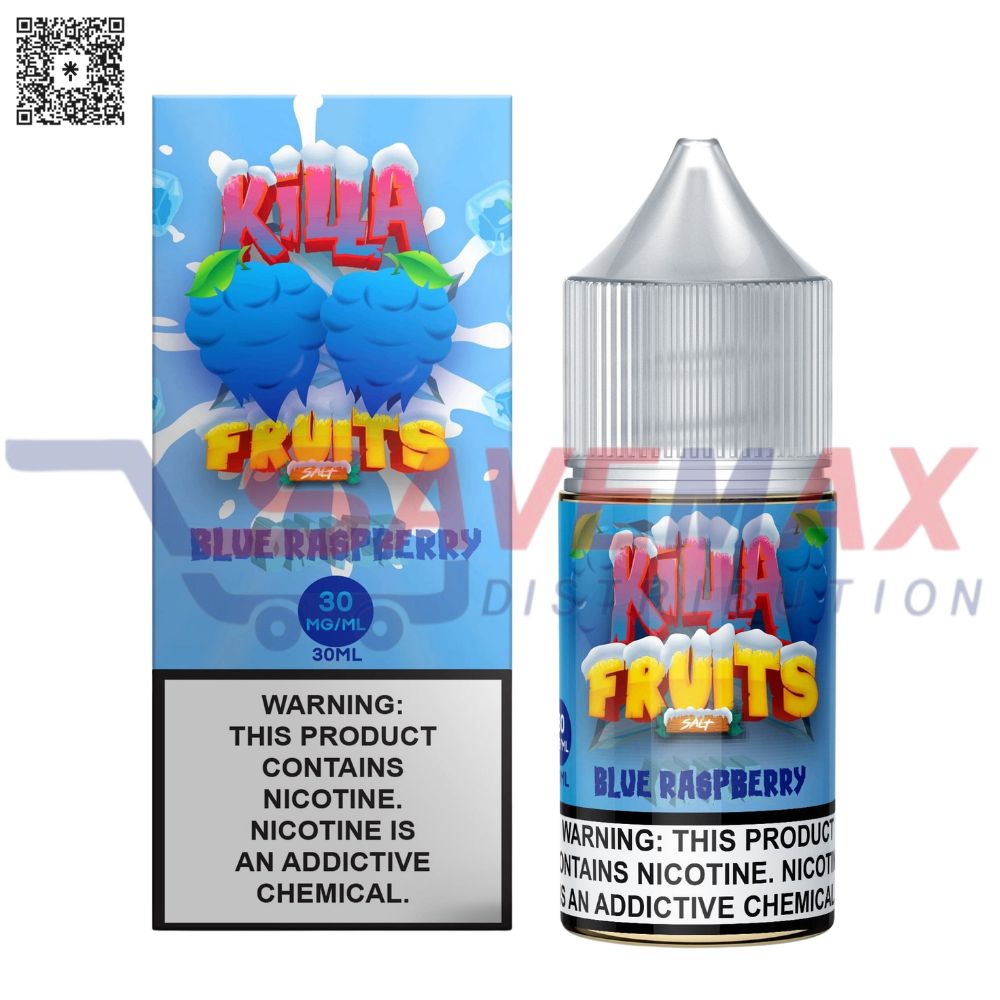 S04662 KILLA FRUIT OIL PEACH BLUE RASPBERRY 30ML 25MG - Image 1