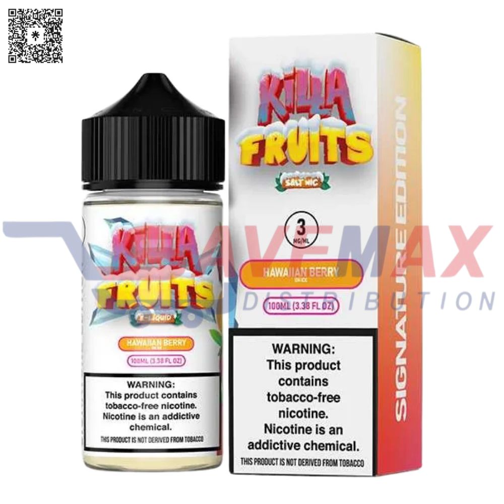 S04690 KILLA FRUIT OIL HAWAIIAN BERRY 100ML 3MG - Image 1