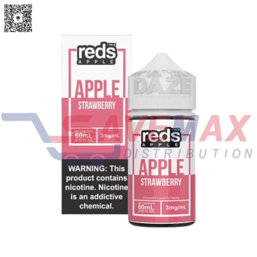 S05032 DAZE REDS APPLE ICED STRAWBERRY 60ML 3MG - Image 1