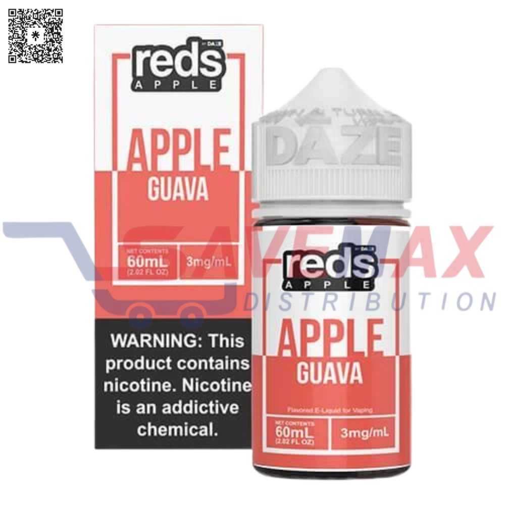 S05046 DAZE REDS APPLE GUAVA 60ML 3MG - Image 1