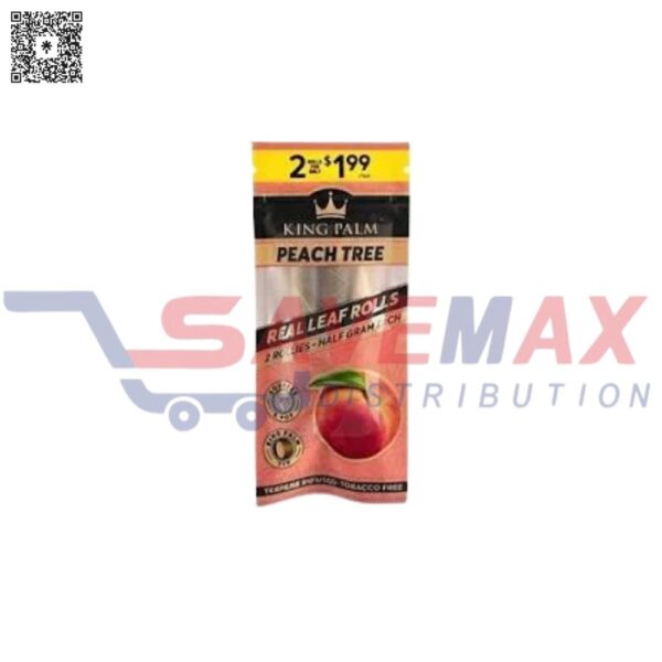 KING PALM 2ROLLIES PEACH TREE 2FOR1.99 20PK
