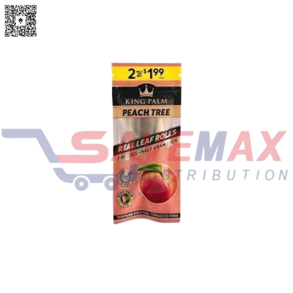 S06424 KING PALM 2ROLLIES PEACH TREE 2FOR1.99 20PK - Image 1