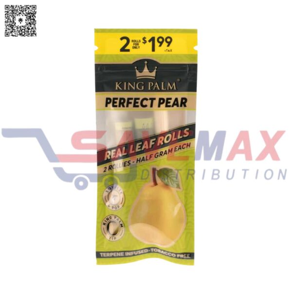 KING PALM 2ROLLIES PERFECT PEAR 2FOR1.99 20PK