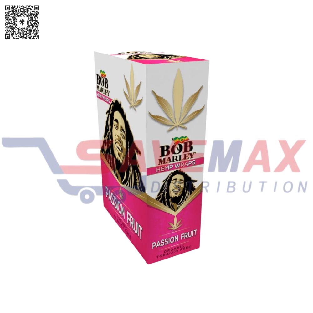 S07528 BOB MARLEY HEMP WRAPS PASSION FRUIT 2/25CT - Image 1
