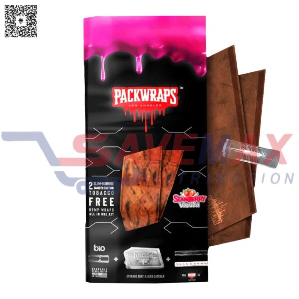 PACKWRAPS STRAWBERRY VANILLA PP 2.99 10CT