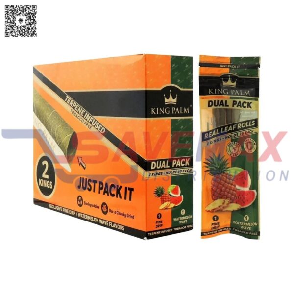 KING PALM DUAL KG PINE DRIP/WATERMELON WAVE 20CT