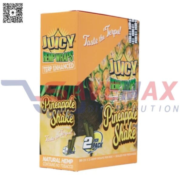 JUICY HEMP WRAPS PINEAPPLE SHAKE 25/2CT