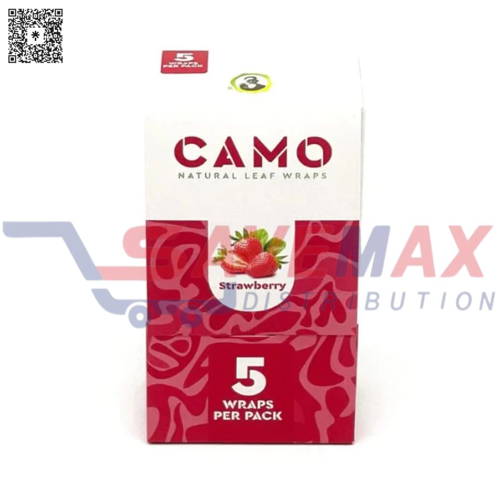 S08709 CAMO LEAF WRAP STRAWBERRY 25/5CT - Image 1