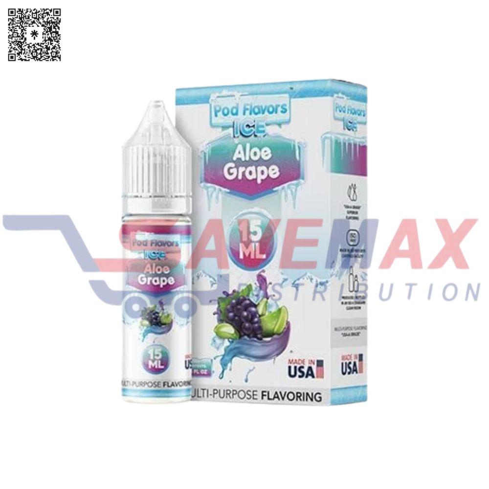 S09066 POD JUICE ALOE GRABE ICE 15ML - Image 1