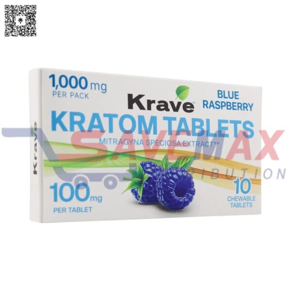KRAVE TABLETS BLUE RASPBERRY 1000MG 6/10CT